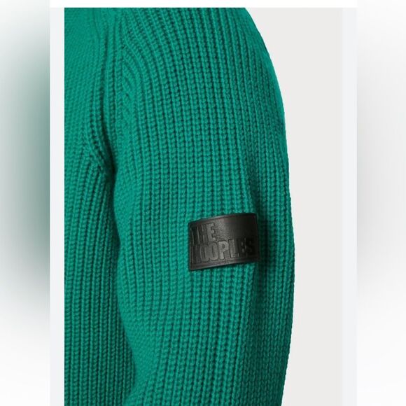 $395 The Kooples Green crew neck knit Sweater NWT - Picture 8 of 13